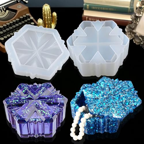 Snowflake Box Resin Mold
