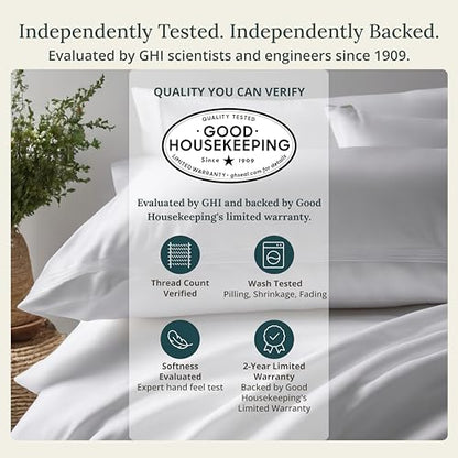 100% Organic Cotton King Size Sheets Set