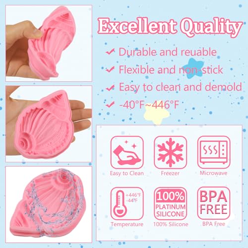 1Pcs Conch Cake Decoration Silicone Mold