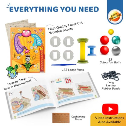 DIY Pinball Machine STEM Toy for Kids Ages 8 9 10 11 12 13 14