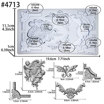 Art Mold for Polyclay Air Dry Clay Plaster