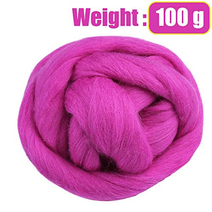 3.53oz Needle Felting Wool Roving Wool for Felting Wool Felting Supplies