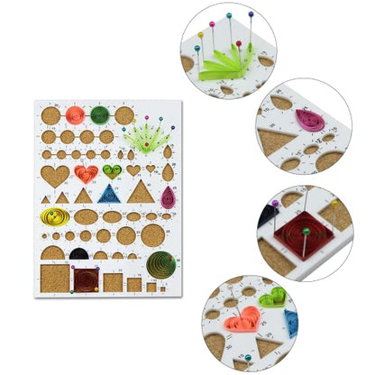 19 Piece Beginner Paper Quilling Tool Kit for 2D and 3D Paper Art