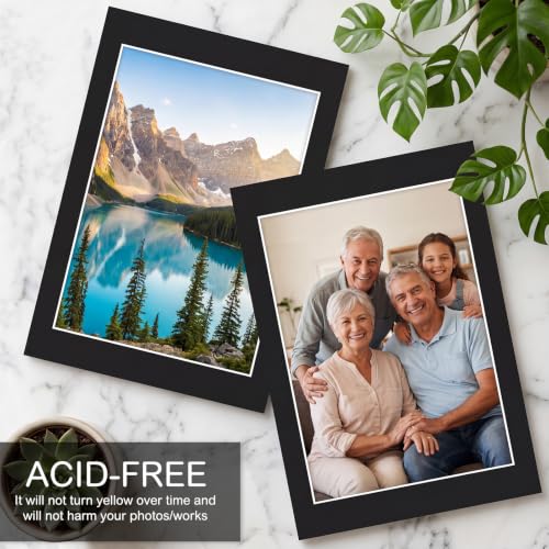 15 Pack Black Picture Mats 24x36 for 20x30 Photos