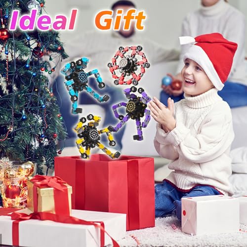 Stocking Stuffers Gifts for Grandkids Transformable Fidget Spinners for Kids and Adults Stress Relief Sensory Fidget Toys for Boys Age 8