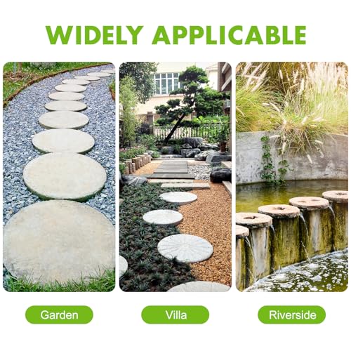 4 Pcs Brick Stone Mold Pathmate Mold Paving Stepping Stones for Garden Walkway Cement Forms Molds Stepping Stone Kit Walkway Paver Mold Stepping Stone Mold Concrete Bricks (4 Count)