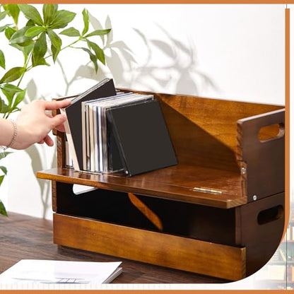 1 Set Wooden CD Storage Box