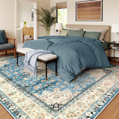 Felice Oriental Floral Medallion Area Rug