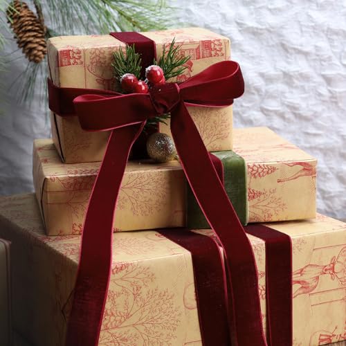 Burgundy Velvet Ribbon