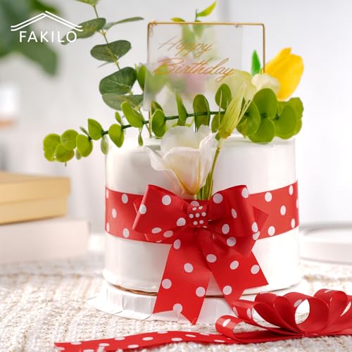 Polka Dot Grosgrain Ribbon 1.5 Inch