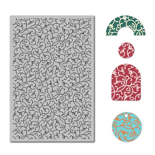 Swirls Polymer Clay Texture Mat for Earrings Jewelry Making