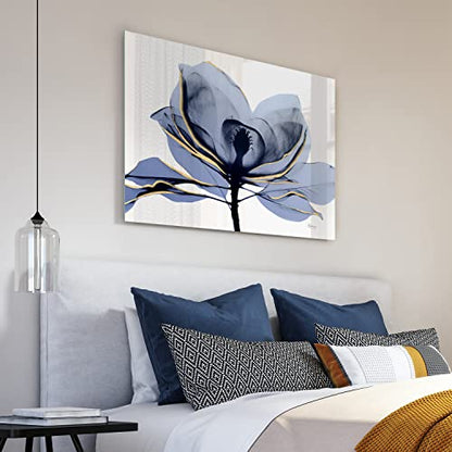 Frameless Free Floating Tempered Glass Panel Graphic Wall Art Ready to Hang