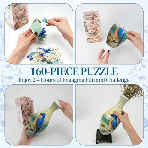 3D Puzzles Vase for Adults (160 Count)