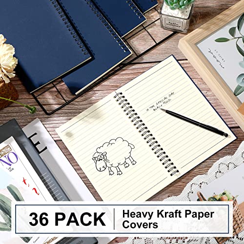 36 Pcs Spiral Notebooks