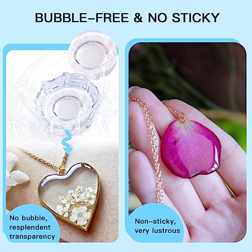 UV Resin Upgrade 300g High Viscosity Hard UV Resin with Crystal Clear Resins Kit for Doming (10.58 Ounce)