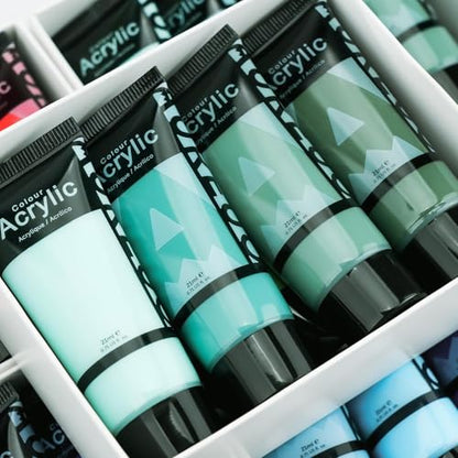 Green Acrylic Paint Set (5.68 Fl Oz)