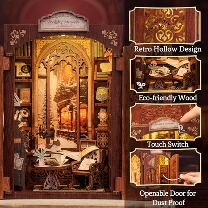 Book Nook Kit DIY Miniature House Dollhouse Bookstore