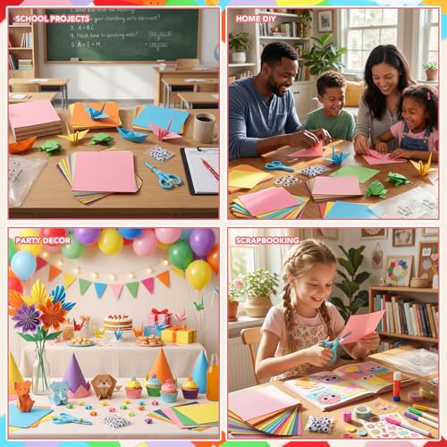 20 Colors Origami Paper 6 × 6 In
