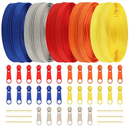 Zipper Tape 3 mm Nylon Endless Zipper Set with Slider