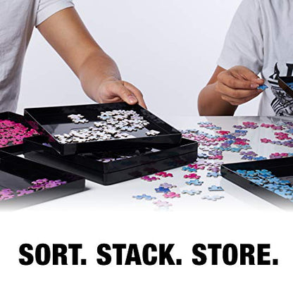 8 Puzzle Sorting Trays with Lid 8" x 8" (8 Count)