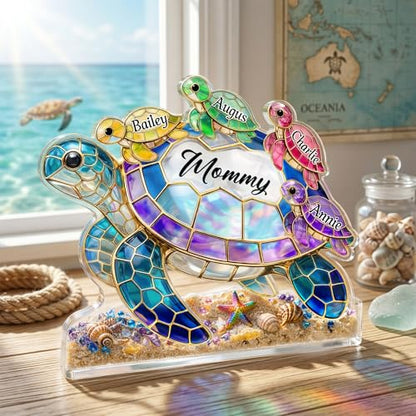 Personalized Grandma Sea Turtle Acrylic Block Sign