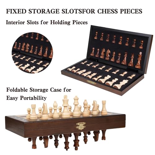 Chess Set with Magnetic Pieces