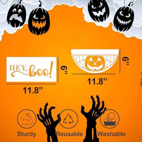 Halloween Stencils for Painting on Wood 12" Halloween Stencils for Crafts