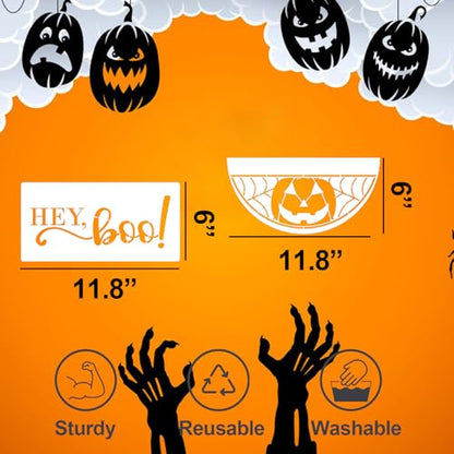 Halloween Stencils for Painting on Wood 12" Halloween Stencils for Crafts
