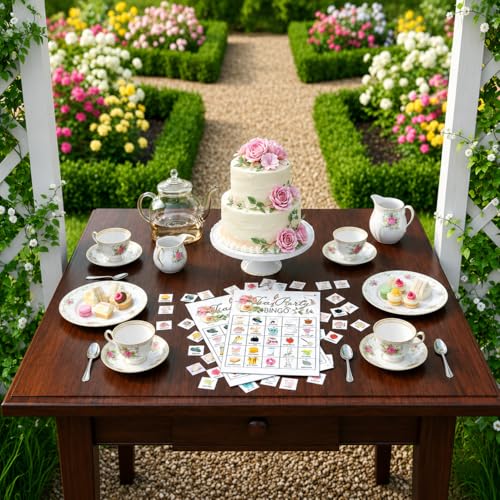 Tea Party Bingo Cards