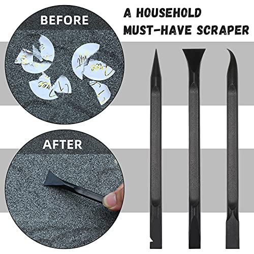 18 Pcs Carbon Fiber Plastic Scrapers Cleaning Tool Non (18 Count)