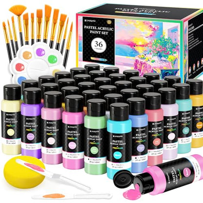 52 PCS Pastel Acrylic Paint Set