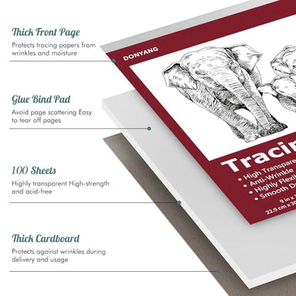 Tracing Paper 9x12 inch (100 Count)