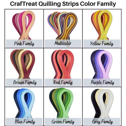 Grey Quilling Paper Strips for Craft Work (5 meter)