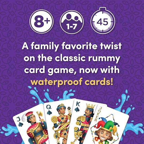 Five Crowns Waterproof Rummy Style Card Game for Kids