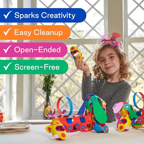 Rainbow Pack Flexible Magnetic Building Toys for Kids