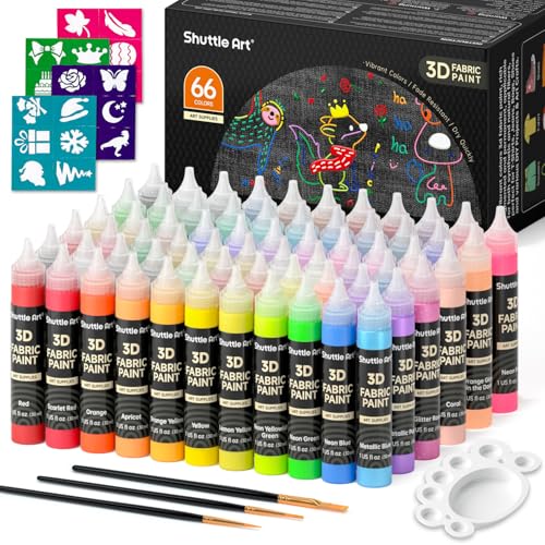 66 Colors Fabric Paint (66 Fl Oz)