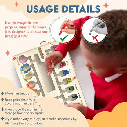 Magnetic Maze Board for Kids Age 3