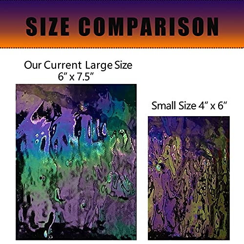 6 Sheets 7 1 2 x 6 inch Iridescent Stained Glass Sheet Variety Pack (6 Count)