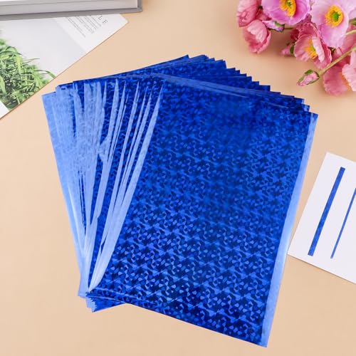 50 Sheets Blue Gemstone Toner Reactive Foil (50 Count)