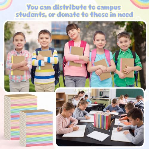 100 Pack A5 Composition Notebooks 5"x8" Wide Ruled Notebook (100 Count)