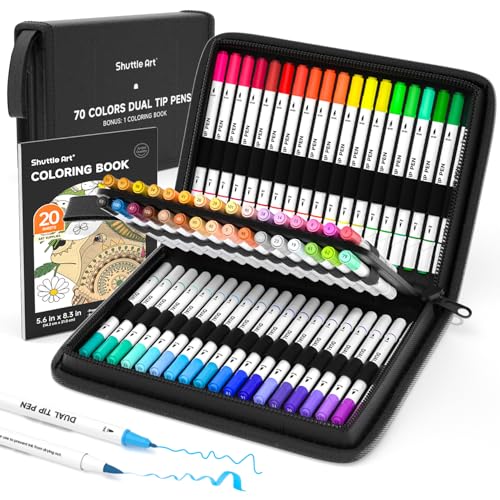Dual Tip Brush Pens
