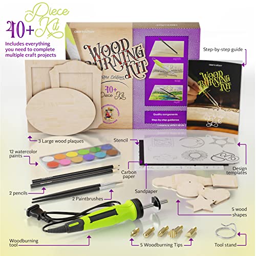 Beginners Wood Burning Kit for Kids (40 Count)