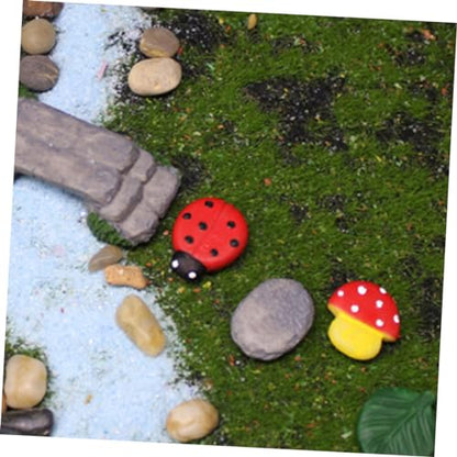 Creative Miniature Bridge and Stepping Stones for Garden and Bonsai Decor DIY Micro Landscape Kit with and Stone Pathway for Succulent Planters and Fish Tank Ornamentation