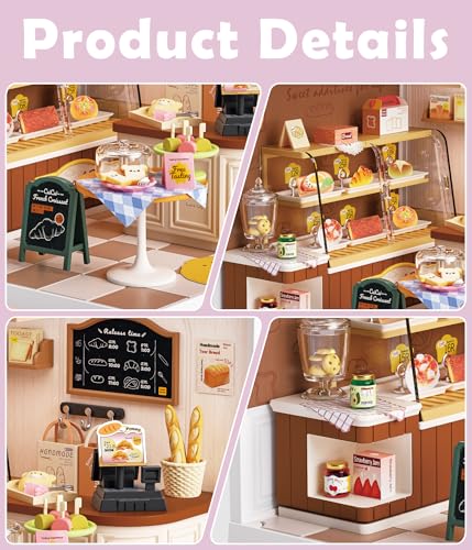 Bread Shop DIY Miniature House Kit for Adults
