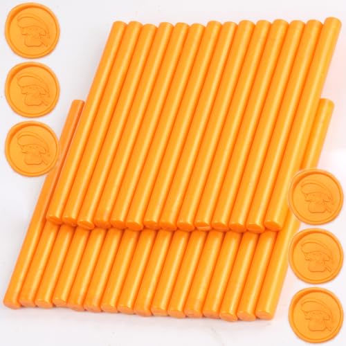 Bright Orange Wax Seal Sticks