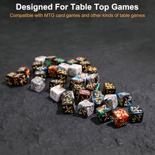 108PCS 12mm MTG Counter Dice +1