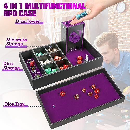 DND Dice Tray & Tower Storage Box