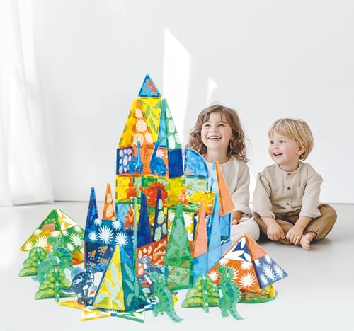Dinosaur Magnetic Tiles Set 106PCS