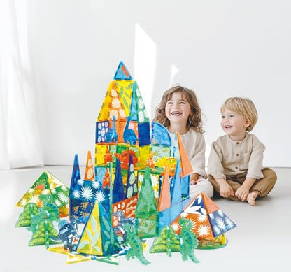 Dinosaur Magnetic Tiles Set 106PCS