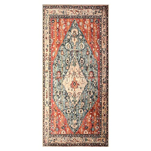 Boho Tribal 2x4.3 Washable Rug Runners for Hallways Non Slip (8.6 Sq Ft)